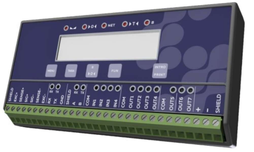 Kronos DIN rail weegindicator