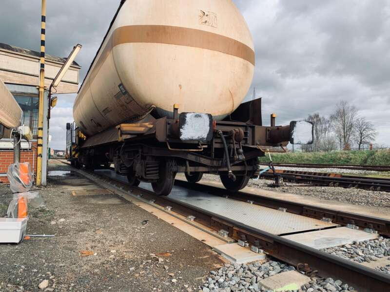 Treinweger BWT in actie